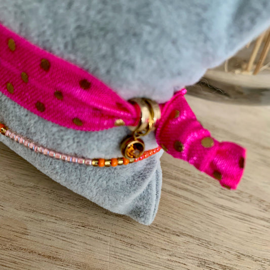 Ibiza setje Fuchsia Dot Oranje