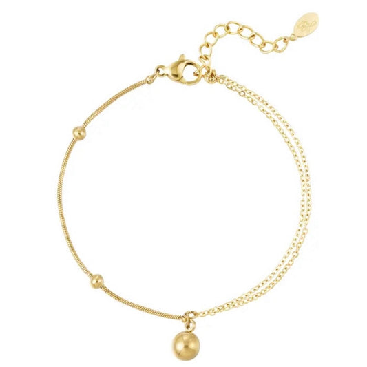 Armband bolletjes Goud