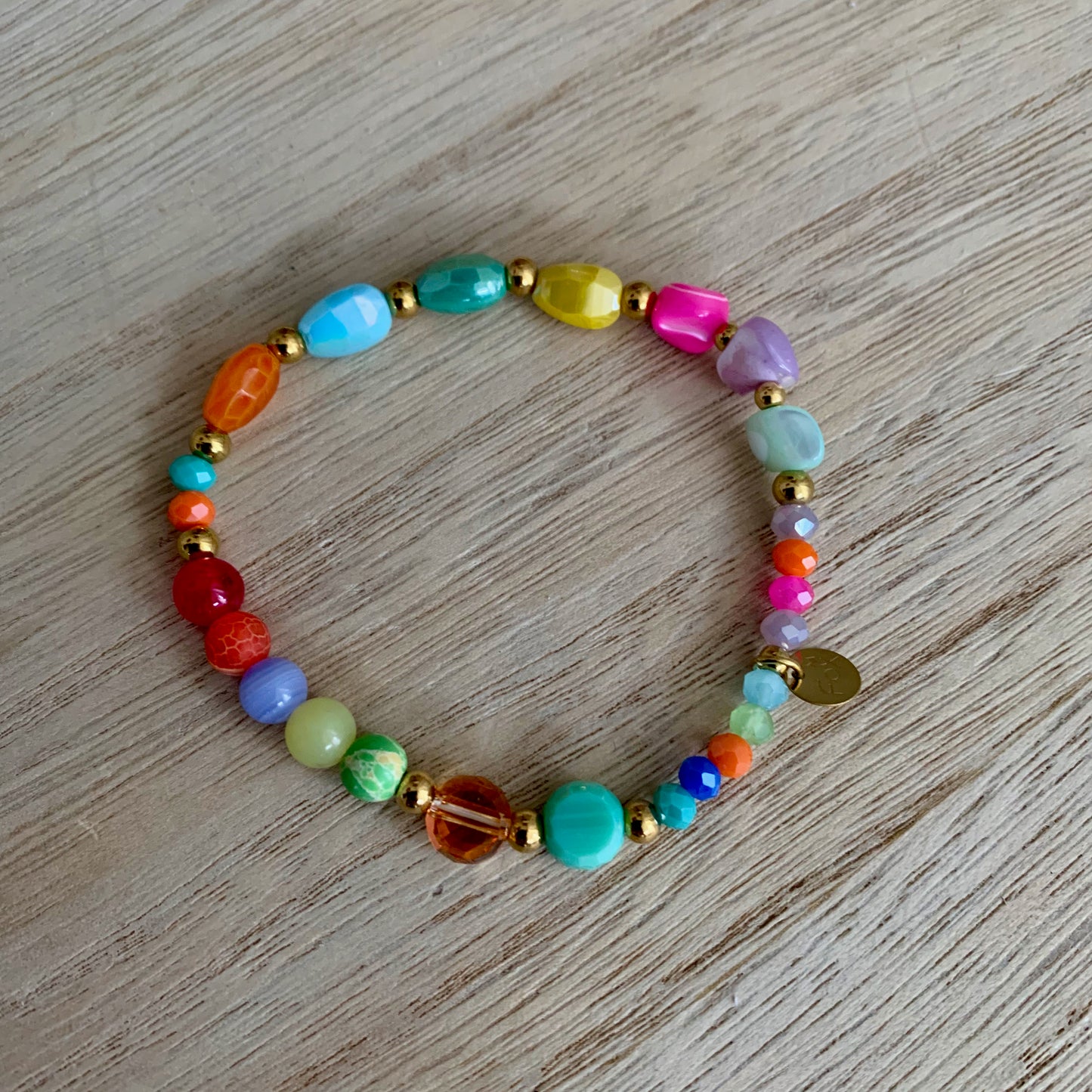 Armbandje 'Amber' Elastisch