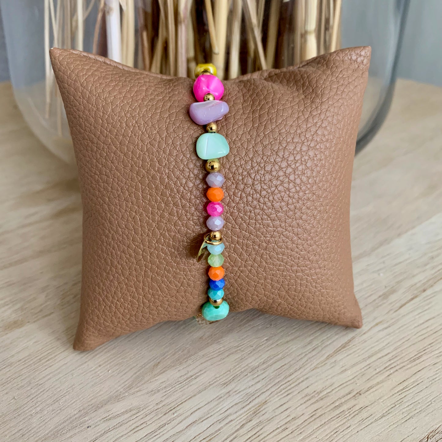 Armbandje 'Amber' Elastisch