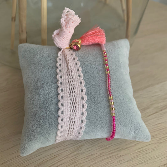 Ibiza setje Roze kant