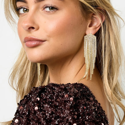 Statement oorbellen diamantjes