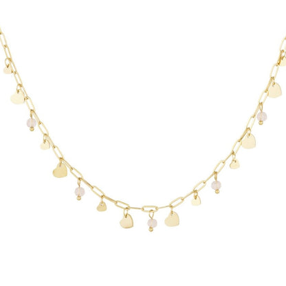 Full of Love ketting- Zachtroze