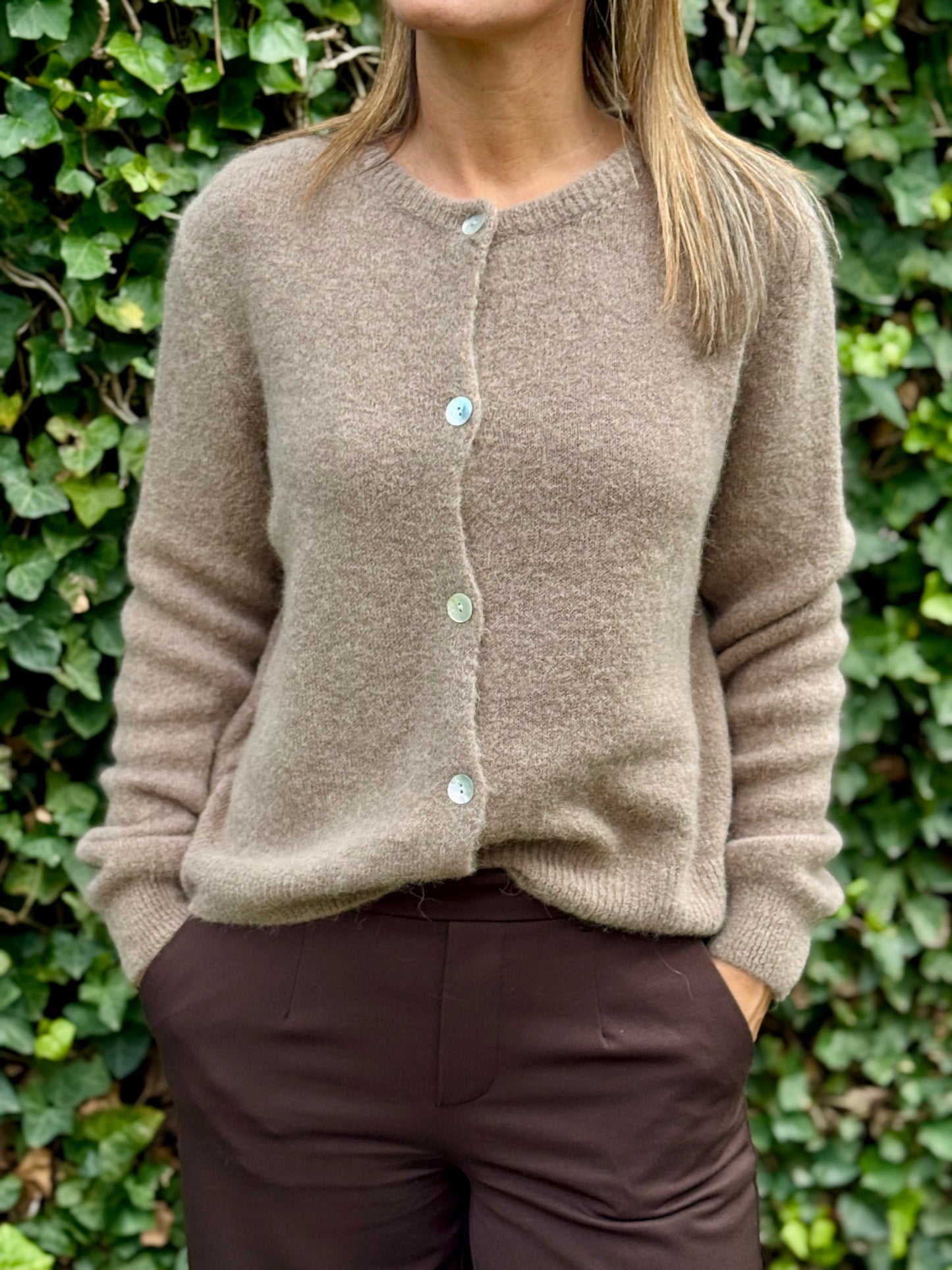 Alpaca vestje (30%) Mokka