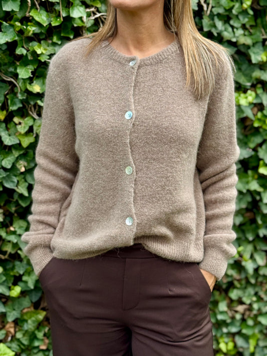 Alpaca vestje (30%) Mokka