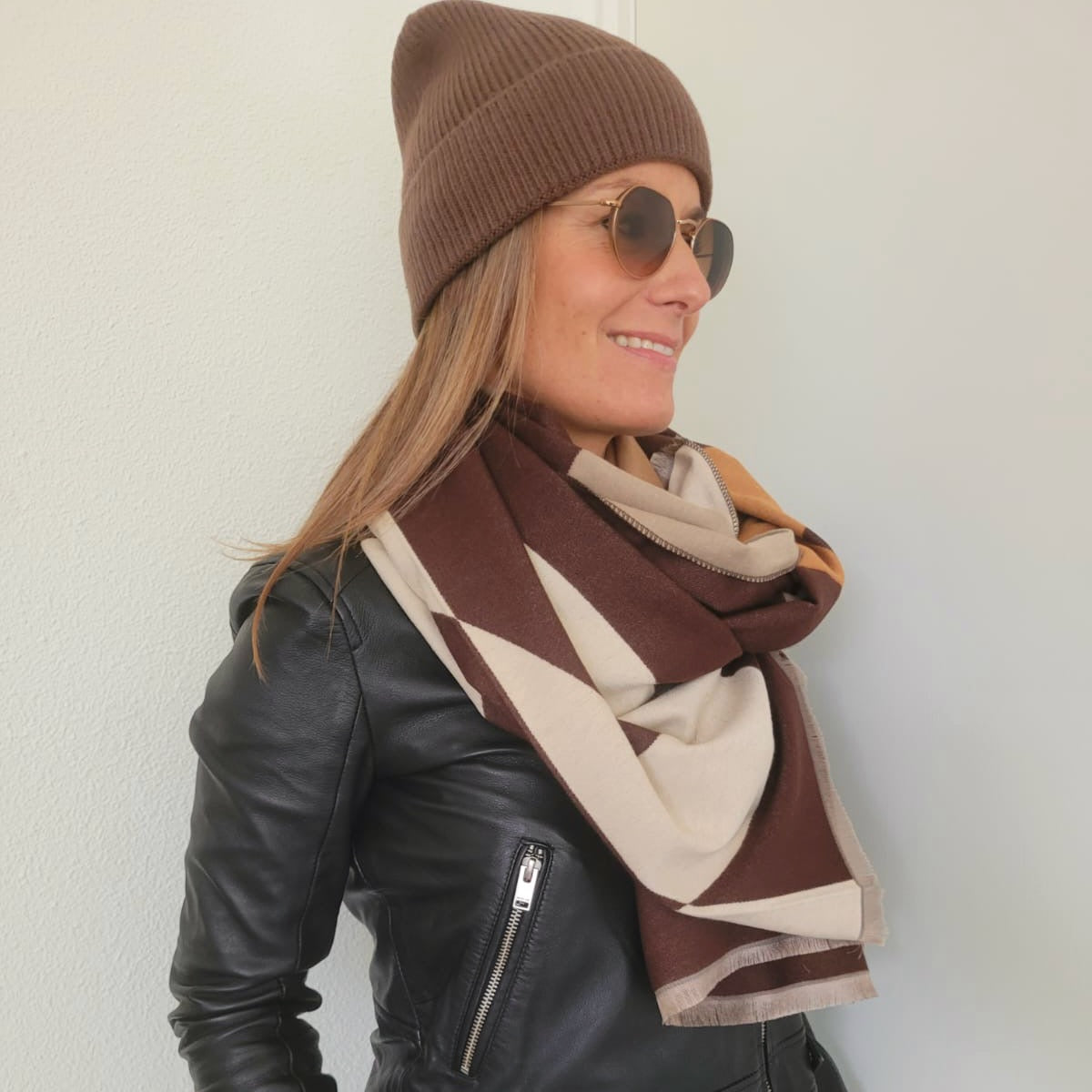 Sjaal Paris Bruin/Camel