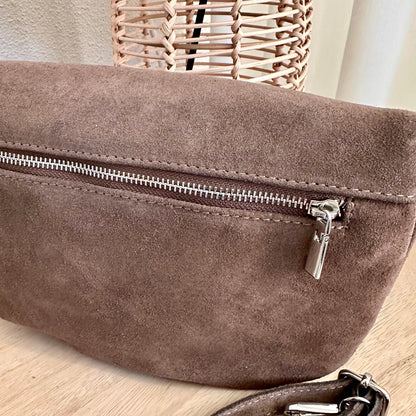 Crossbody tasTaupe suède