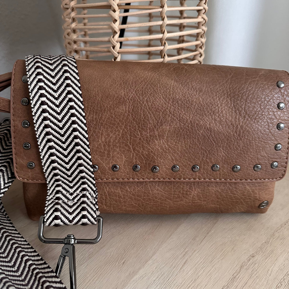Crossbody/ schoudertas ‘San Martin’ Camel