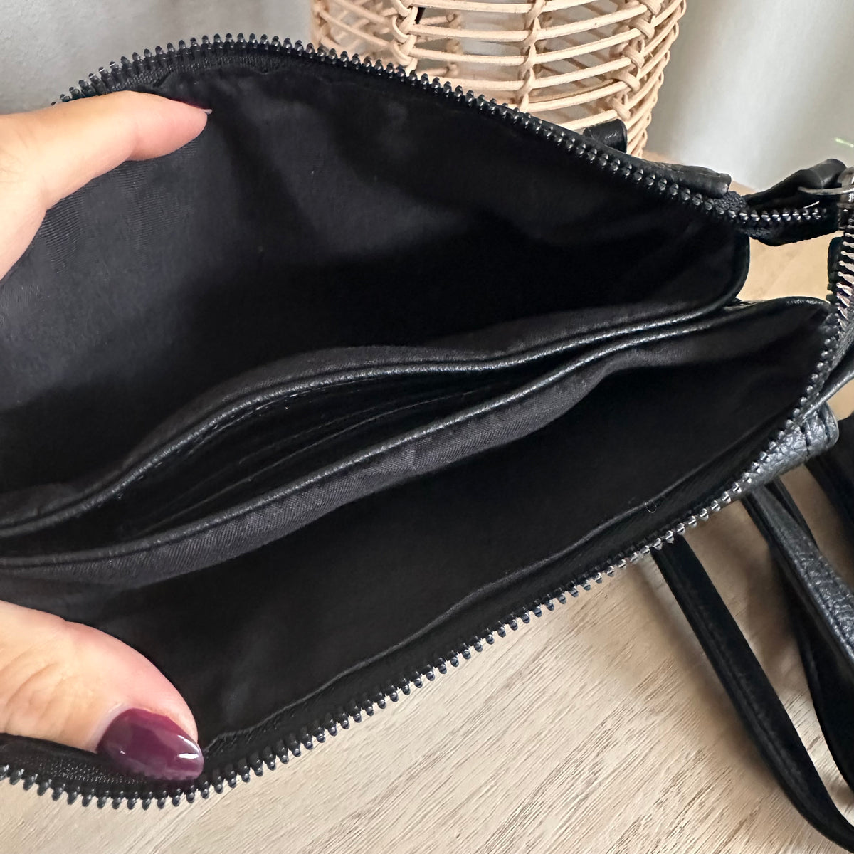 Crossbody/schoudertas ‘Naarden’ Zwart incl twee schouderbanden