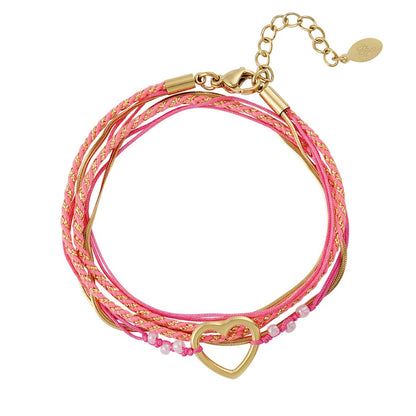 Armband Summer Flow Love Fuchsia