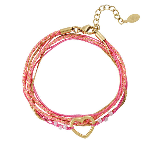 Armband Summer Flow Love Fuchsia