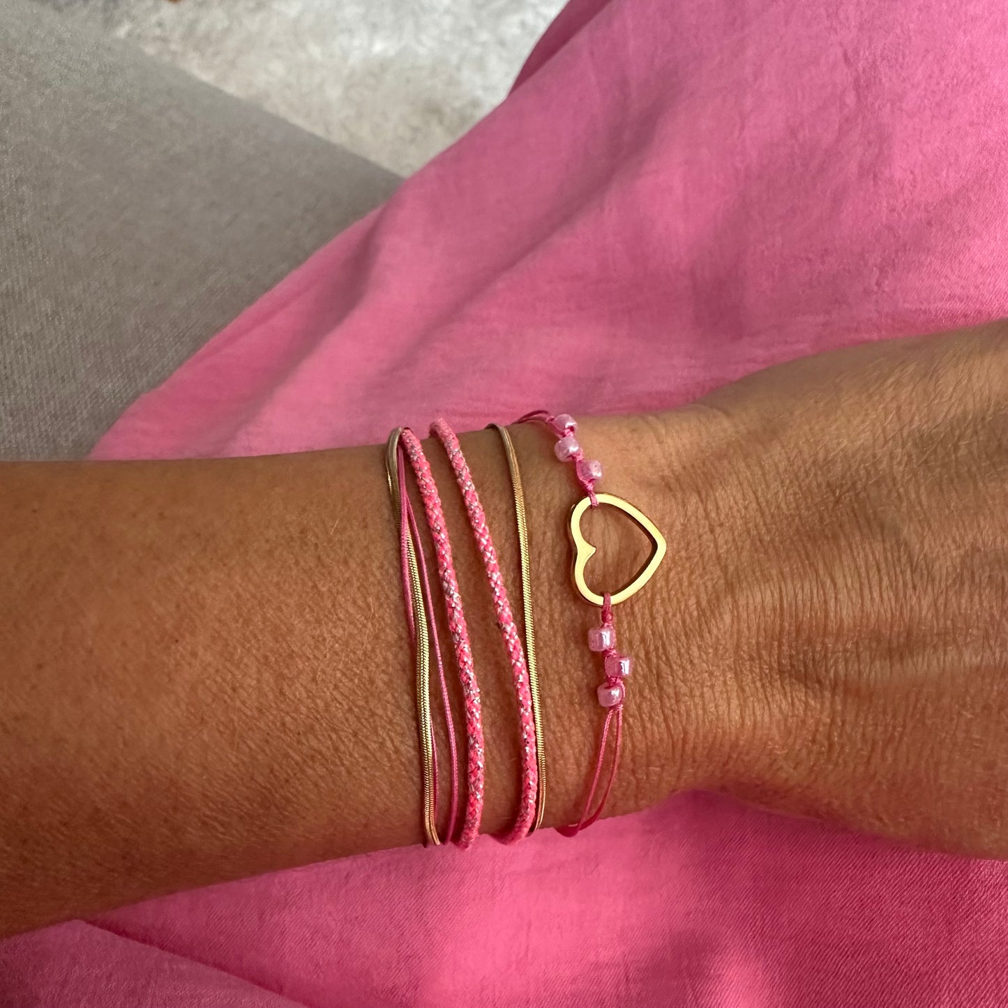 Armband Summer Flow Love Pink