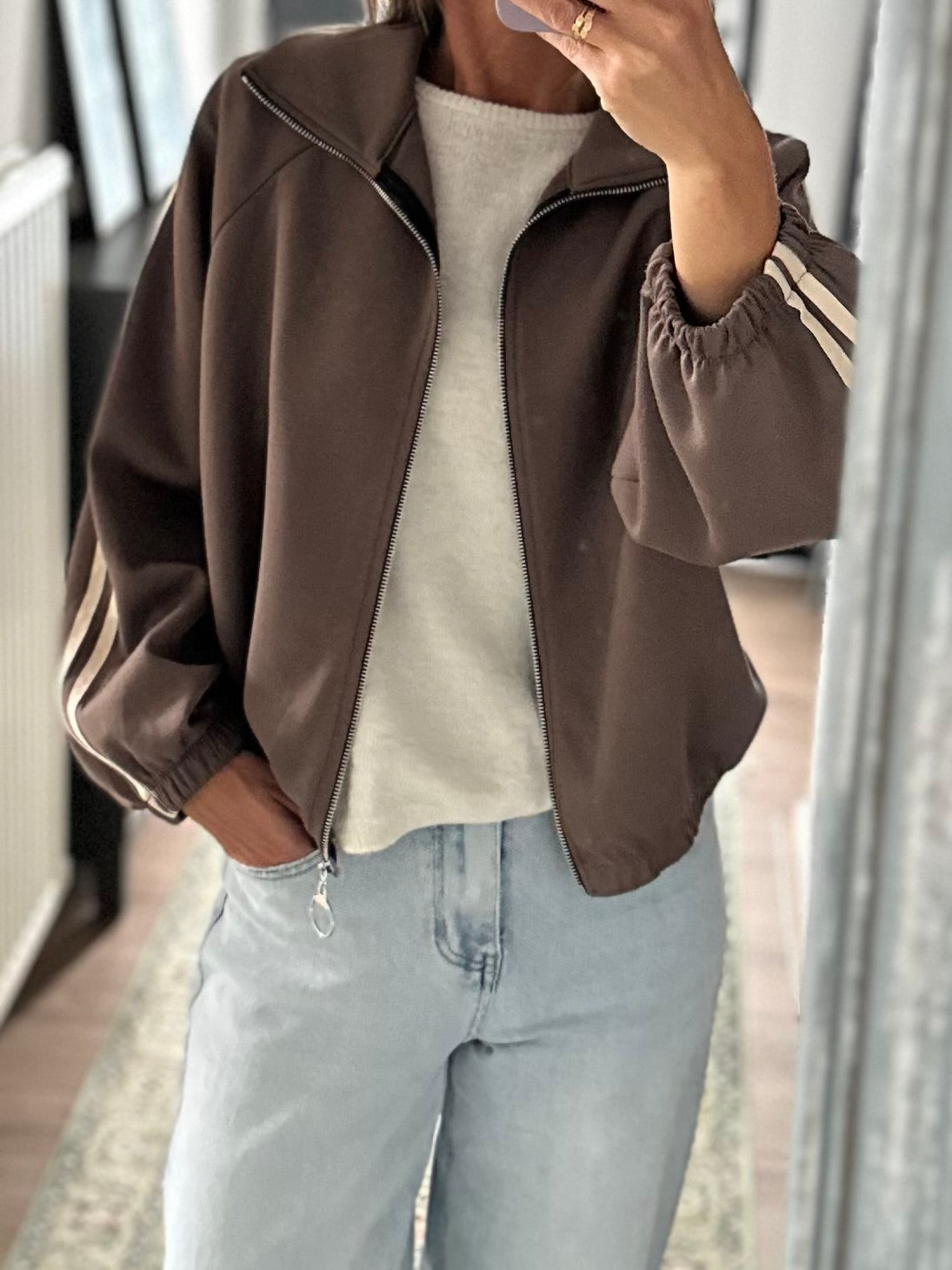 Sportief jacket/ vest Taupe
