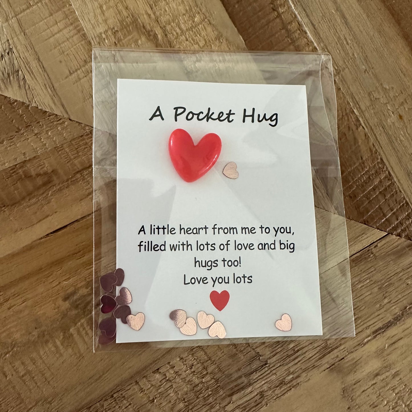 Pocket gift hartje Rood