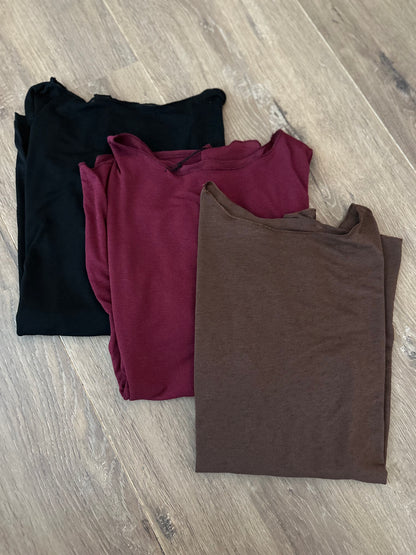 Top Cashmere stretch Zwart