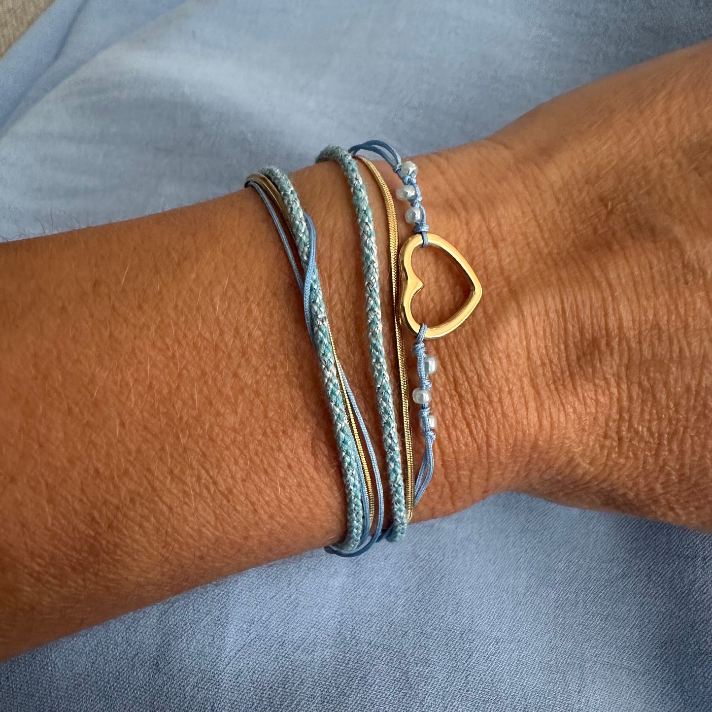 Armband Summer Flow Love Blauw