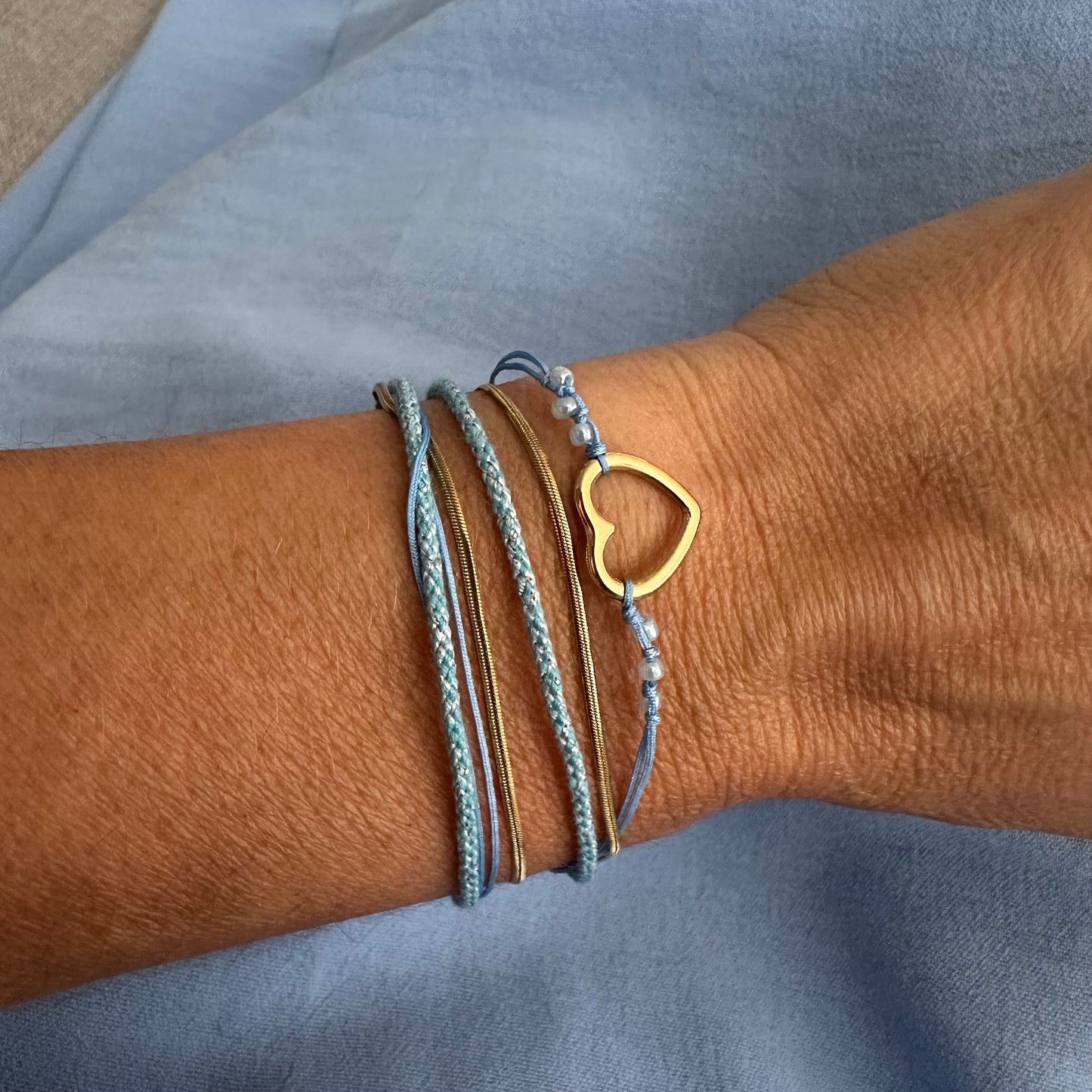 Armband Summer Flow Love Blauw