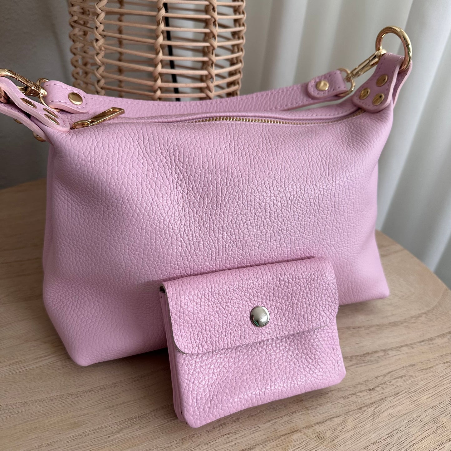 Casual tas Roze