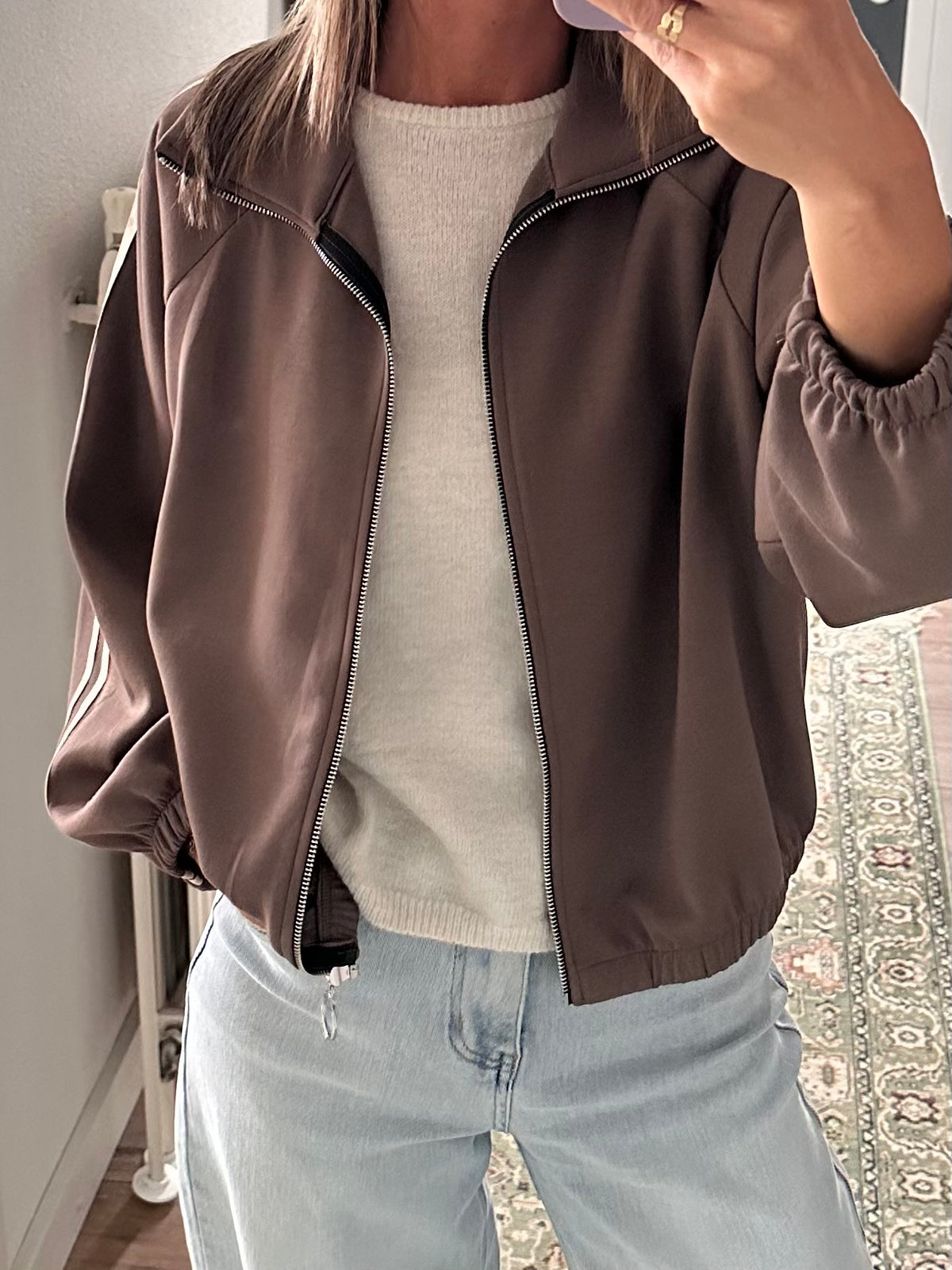 Sportief jacket/ vest Taupe