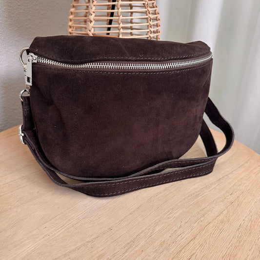 Crossbody tas Chocobruin suède
