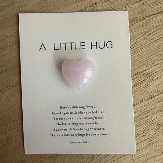 Pocket Gift A little Hug Rose Quartz