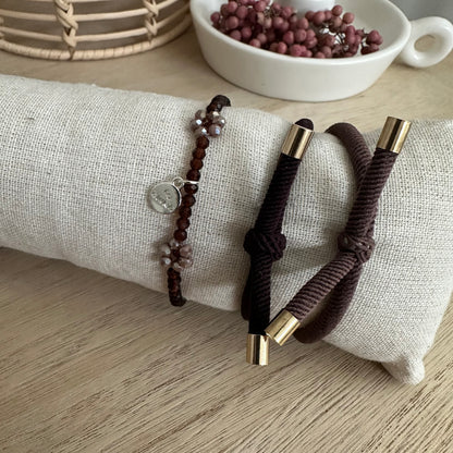 Haarelastiek Armband Chocobruin