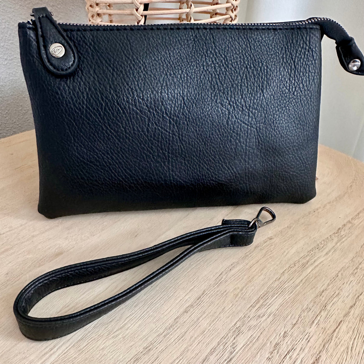 Schoudertasje/crossbody 'New York' inclusief drie banden Zwart