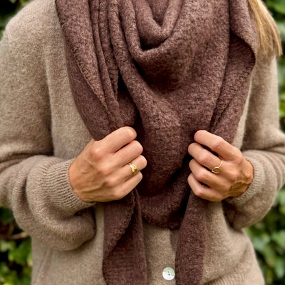 Cosy sjaal Koffiebruin