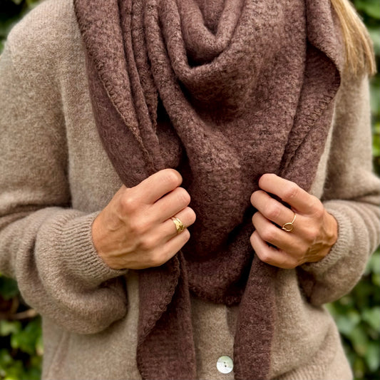 Cosy sjaal Koffiebruin