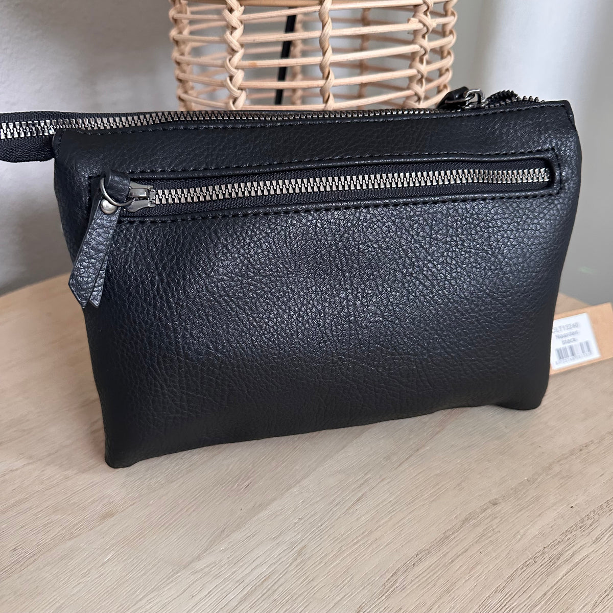 Crossbody/schoudertas ‘Naarden’ Zwart incl twee schouderbanden