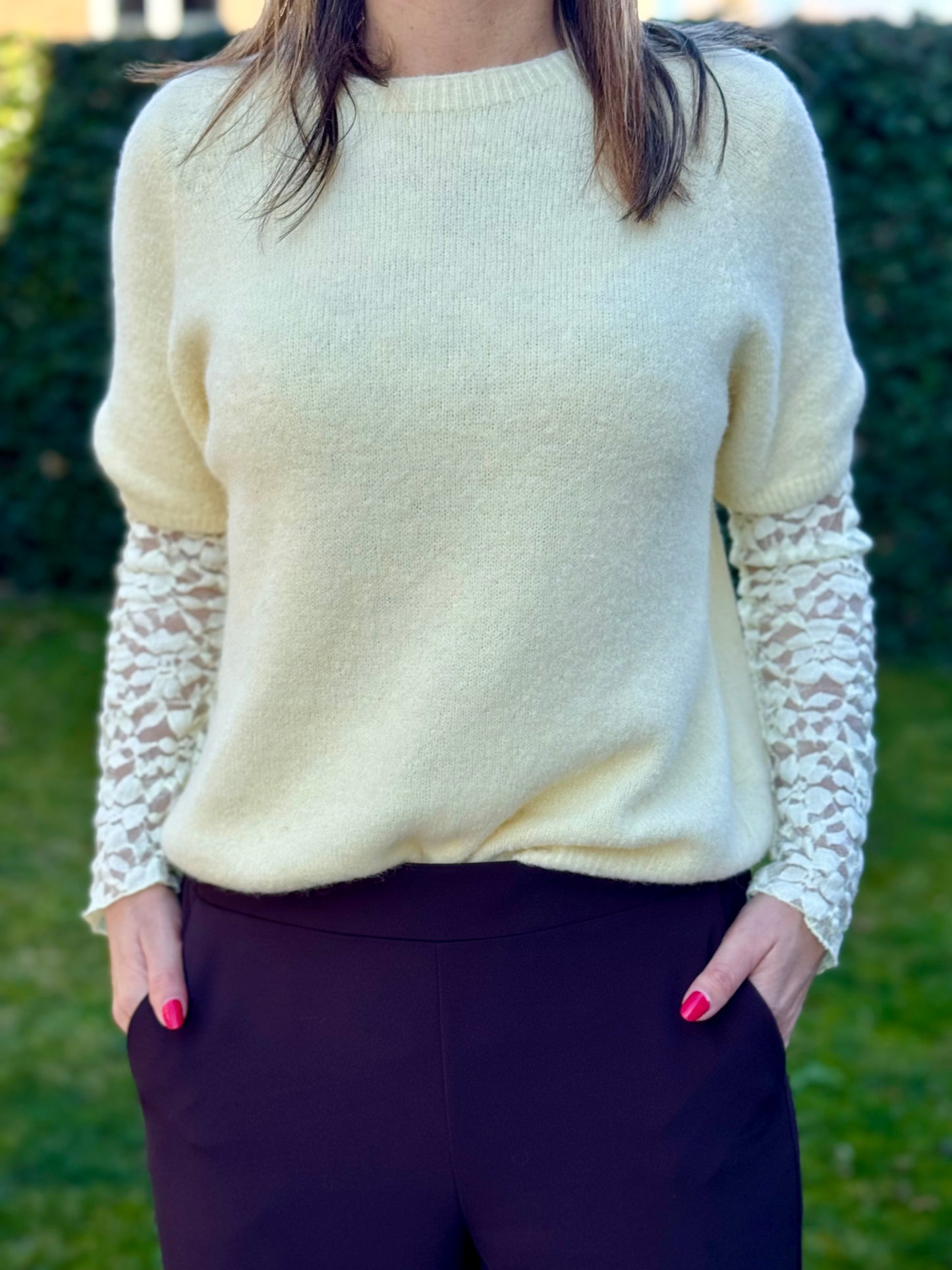 Alpaca trui Lisa Zachtgeel