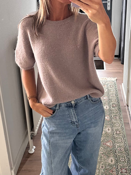 Alpaca trui Lisa Licht Warm Taupe