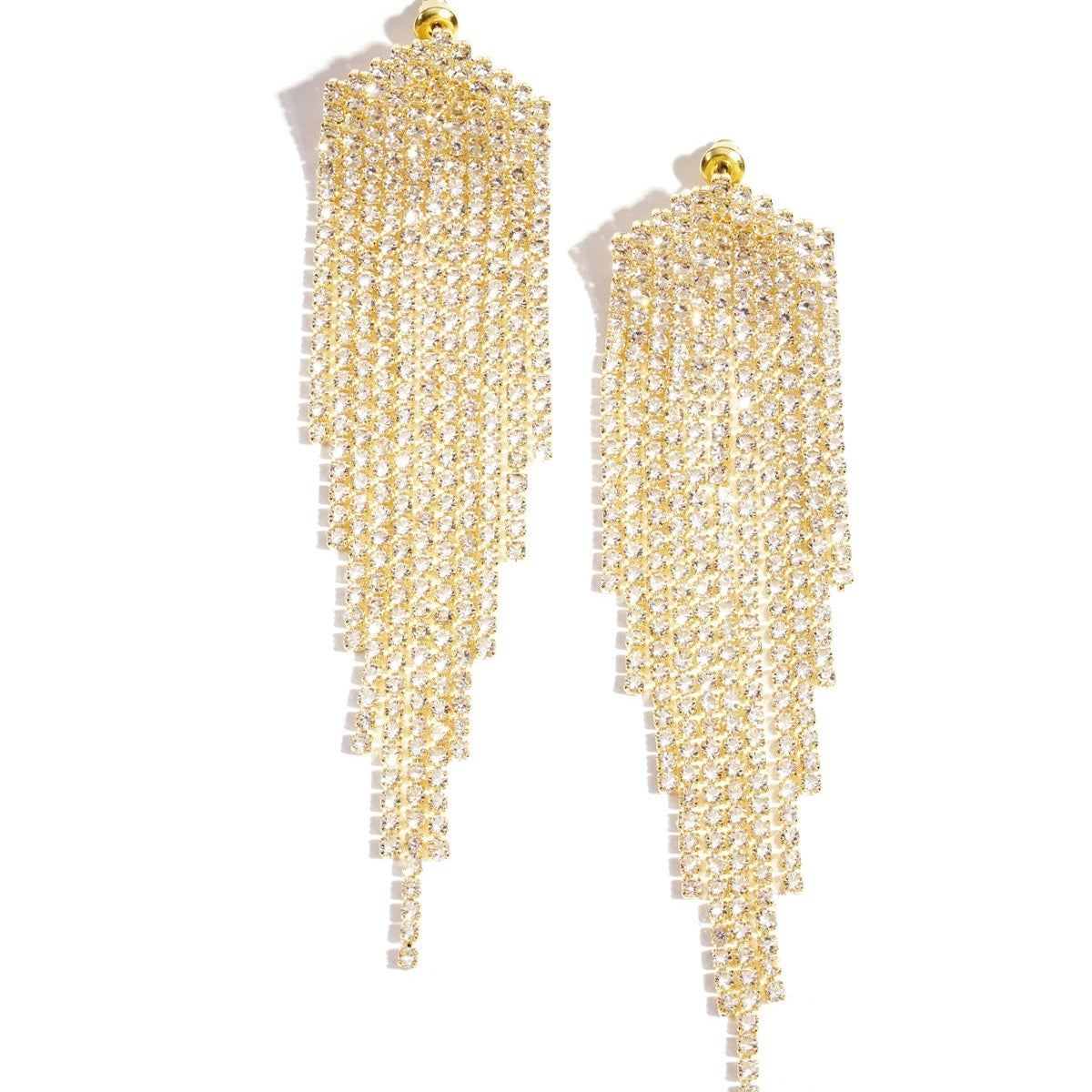 Statement oorbellen diamantjes