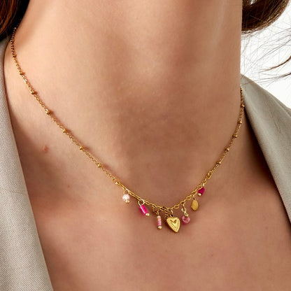 Pink Fiësta ketting Pink
