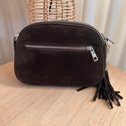 Suède drie rits tas Chocobruin