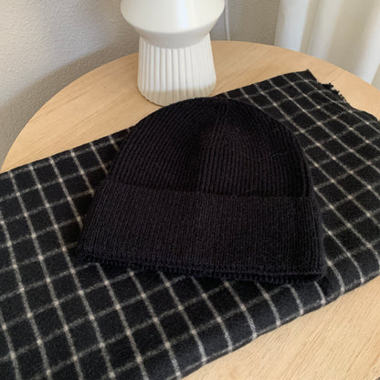 Wintermuts smal stiksel Zwart