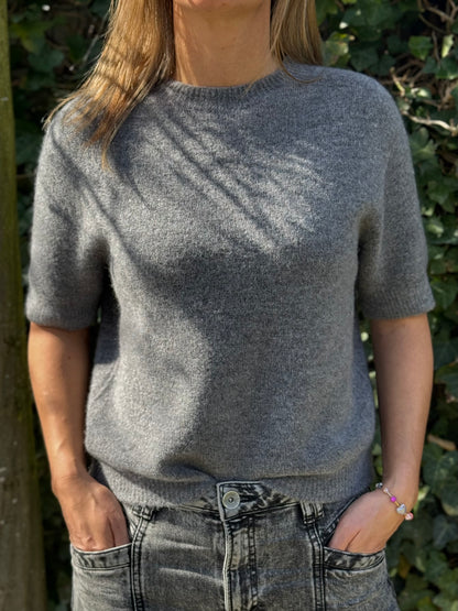 Alpaca Trui Lisa Donkerder Grijs