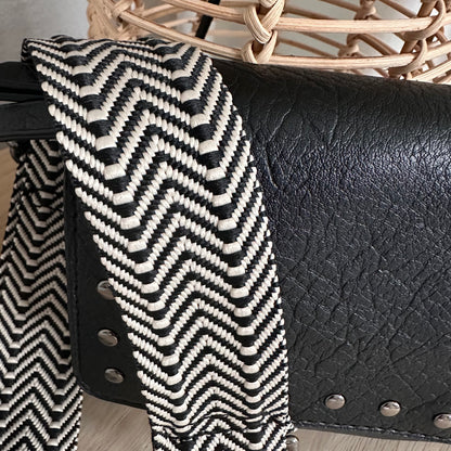 Crossbody/ schoudertas ‘San Martin’ Zwart incl twee schouderbanden