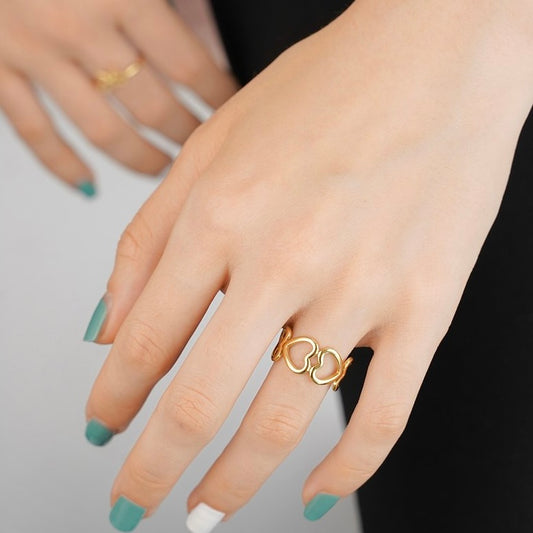 Ring hartjes breed