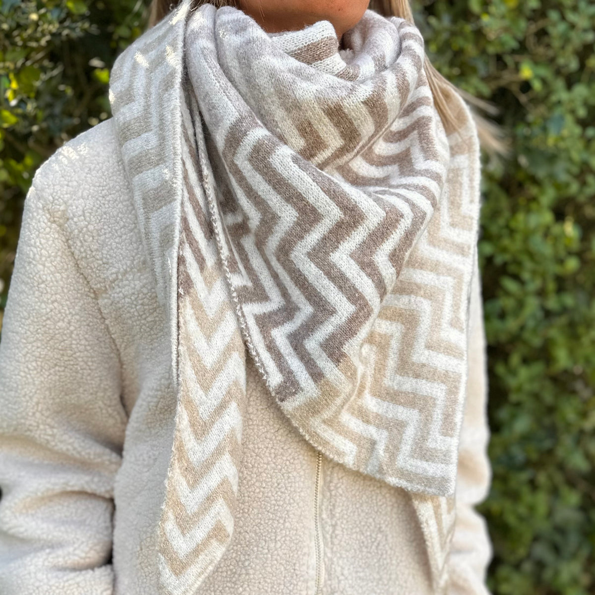 Sjaal zigzag patroon