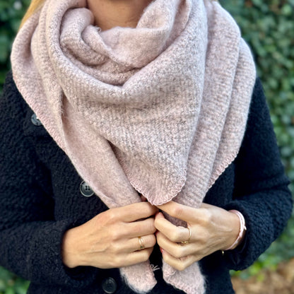 Cosy sjaal Lichtroze