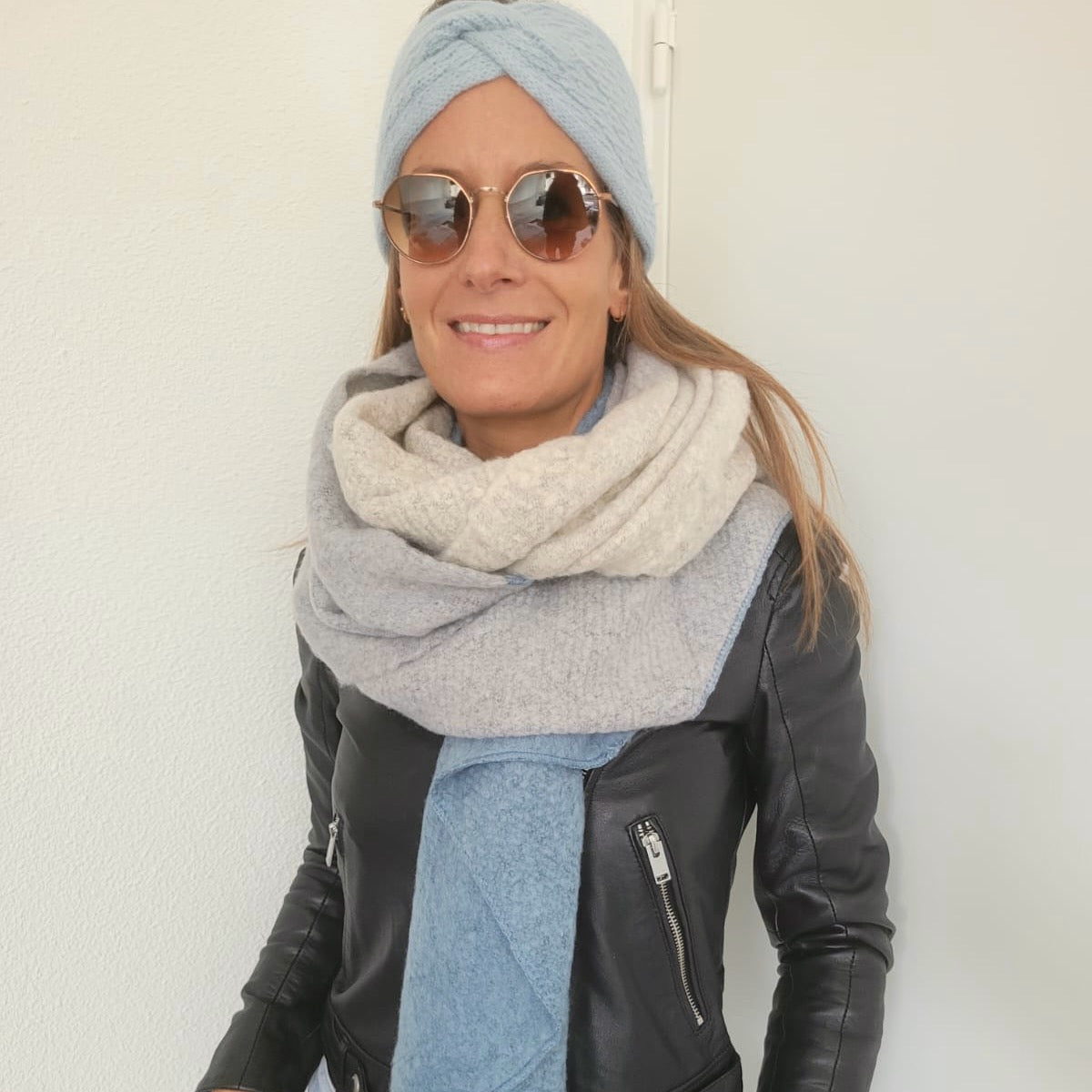 Zachte sjaal Blauw