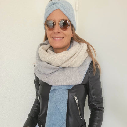 Zachte sjaal Blauw