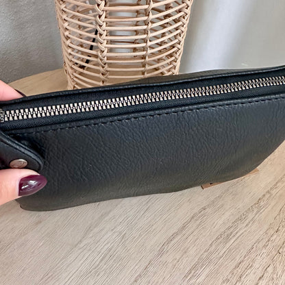 Schoudertasje/crossbody 'New York' inclusief drie banden Zwart