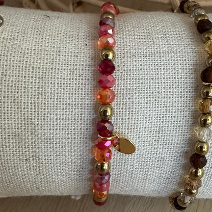 Armbandje Bordeaux elastisch