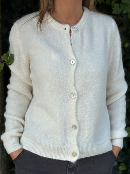 Alpaca vestje (30%) Off white