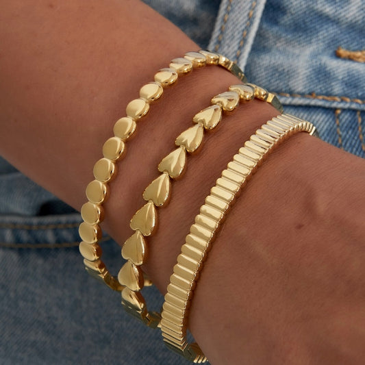 Blokjes armband (bangle)