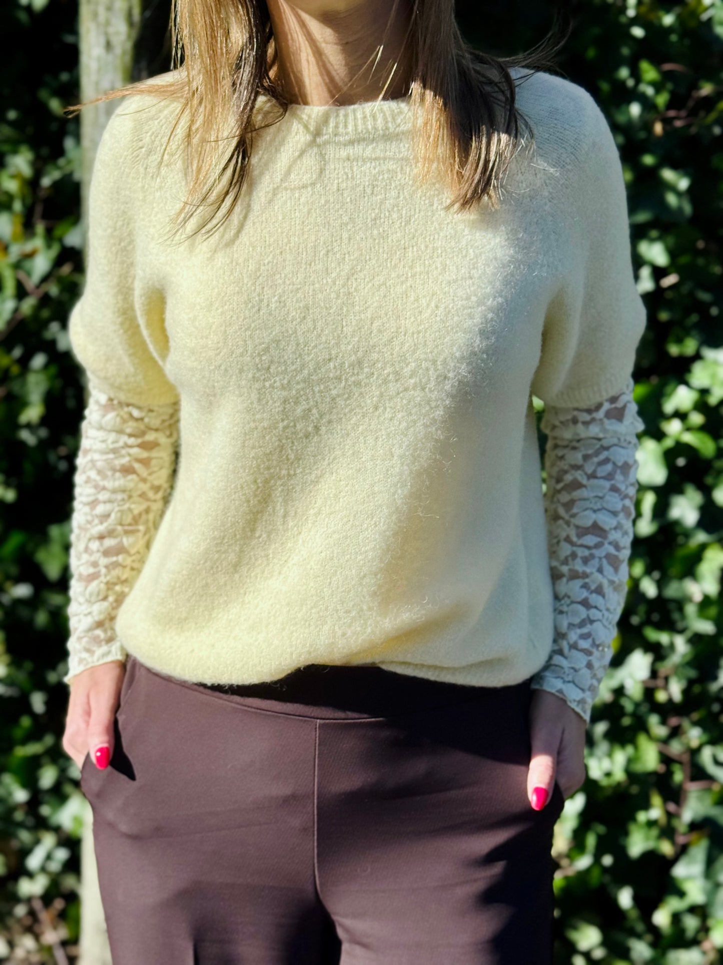 Alpaca trui Lisa Zachtgeel