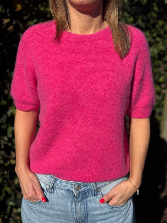 Alpaca trui Lisa Fuchsia