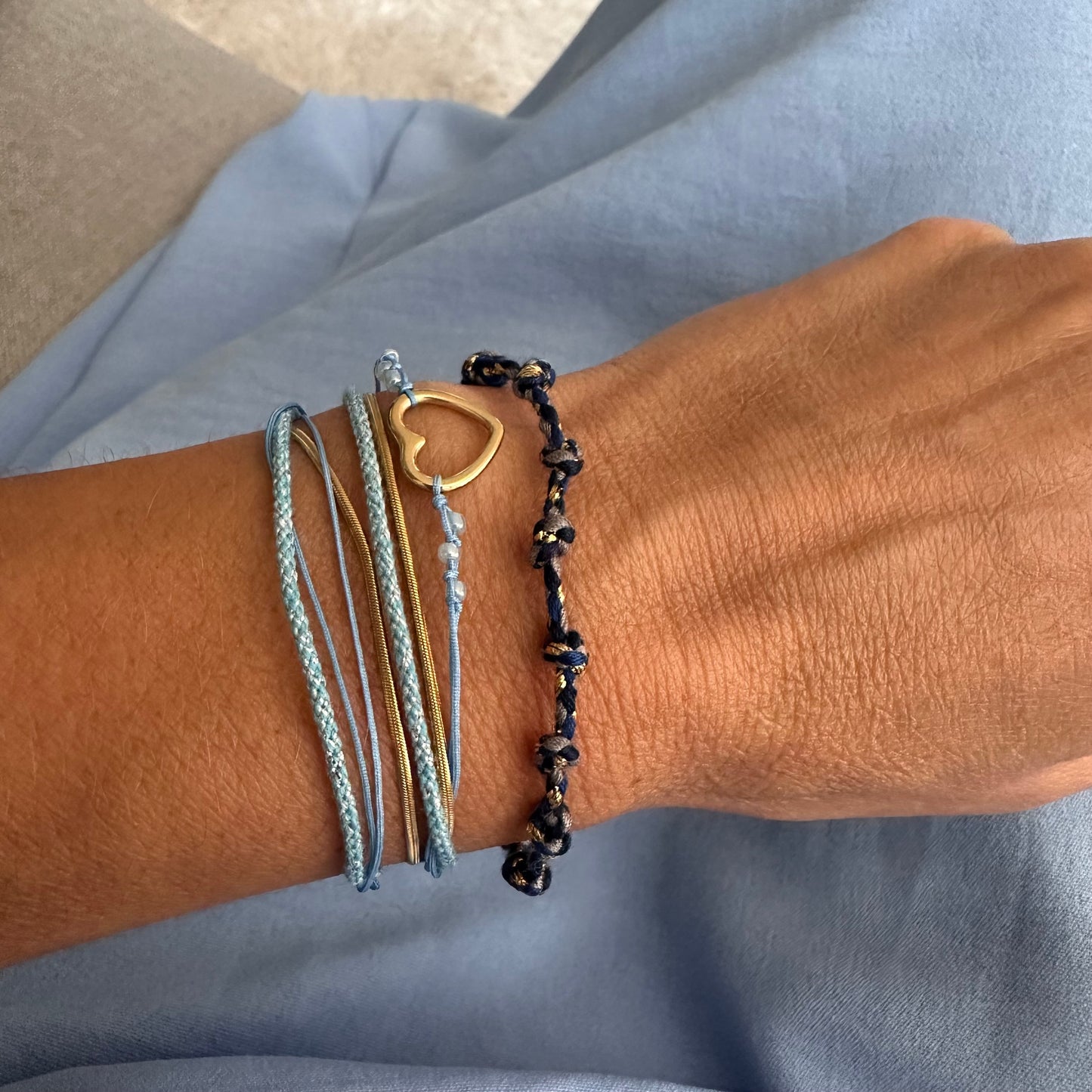 Armband Summer Flow Love Blauw